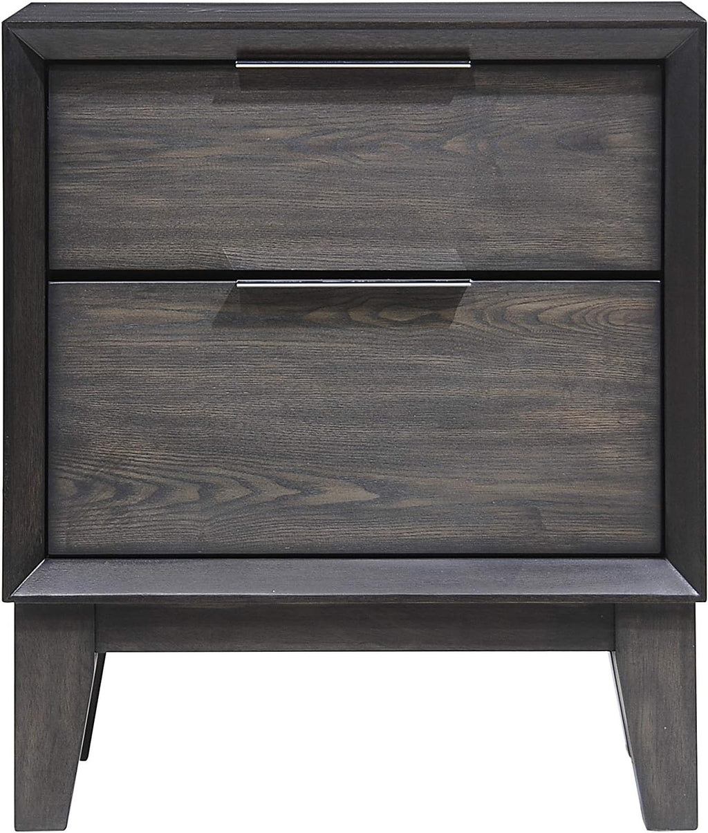Kings Brand Furniture – Sheldon 6-Piece King Size Gray Bedroom Set. Bed, Dresser, Mirror, Chest & 2 Nightstands