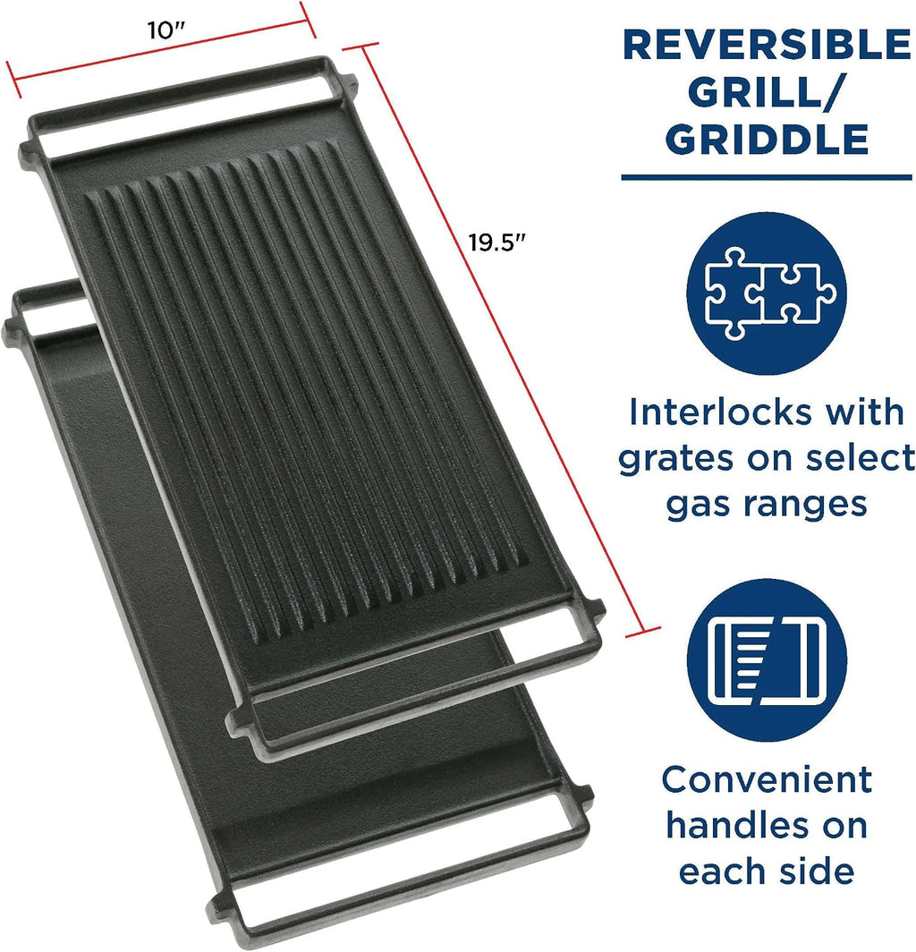 Reversible Cast Iron Griddle/Grill Combo WB31X24998 for Cooking Products