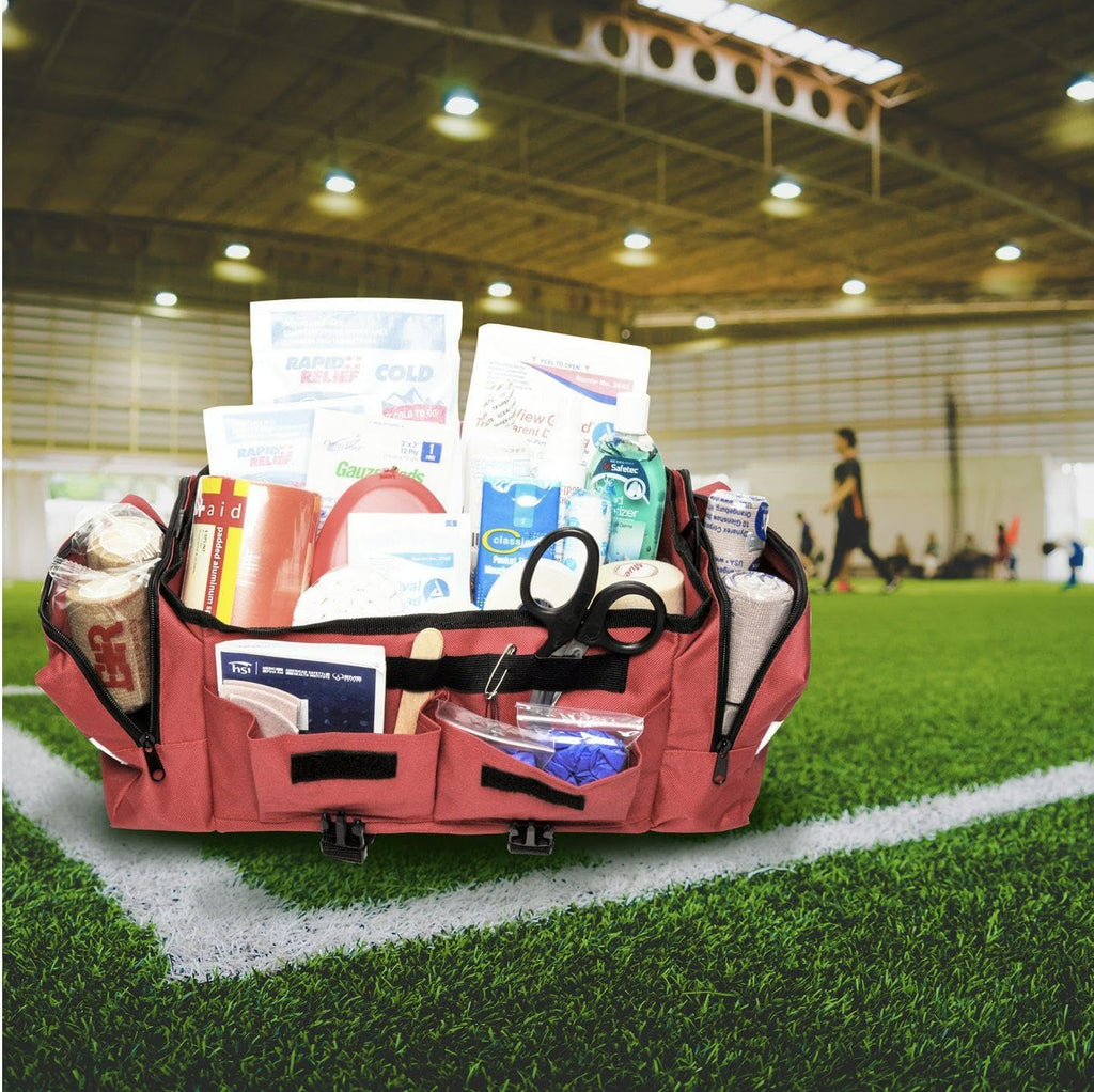 MFASCO Indoor Sports First Aid Kit - Complete Emergency Medical Supplies for Indoor Sports and Recreation - Athlete Health, Injury Response Equipment for Coaches, Players, and Teams
