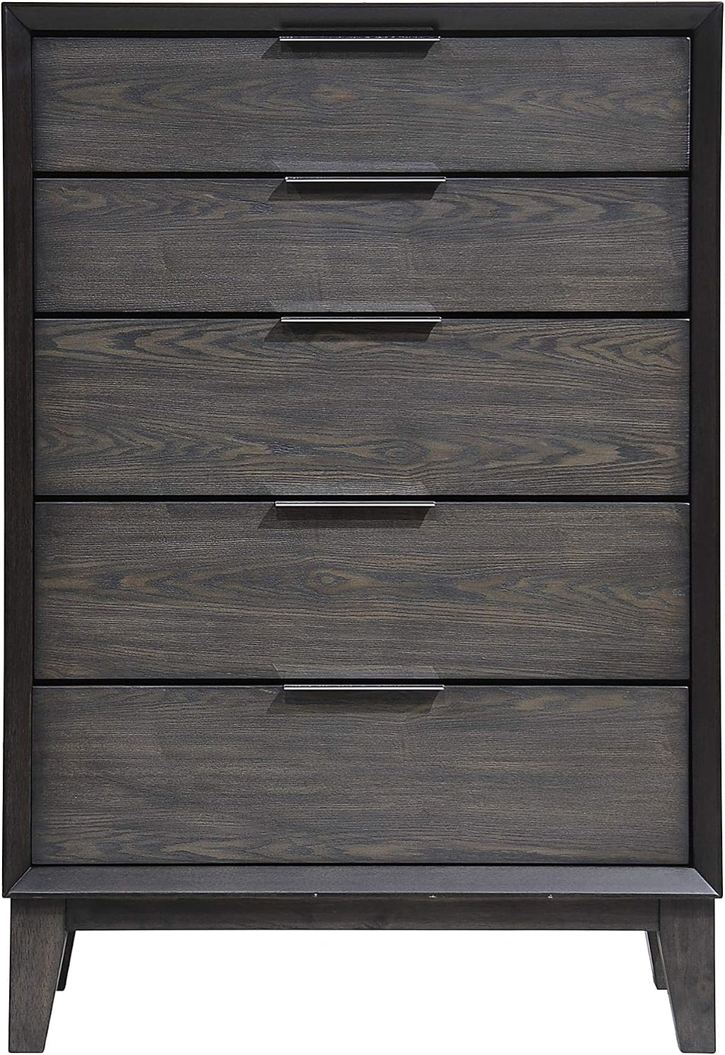 Kings Brand Furniture – Sheldon 6-Piece King Size Gray Bedroom Set. Bed, Dresser, Mirror, Chest & 2 Nightstands