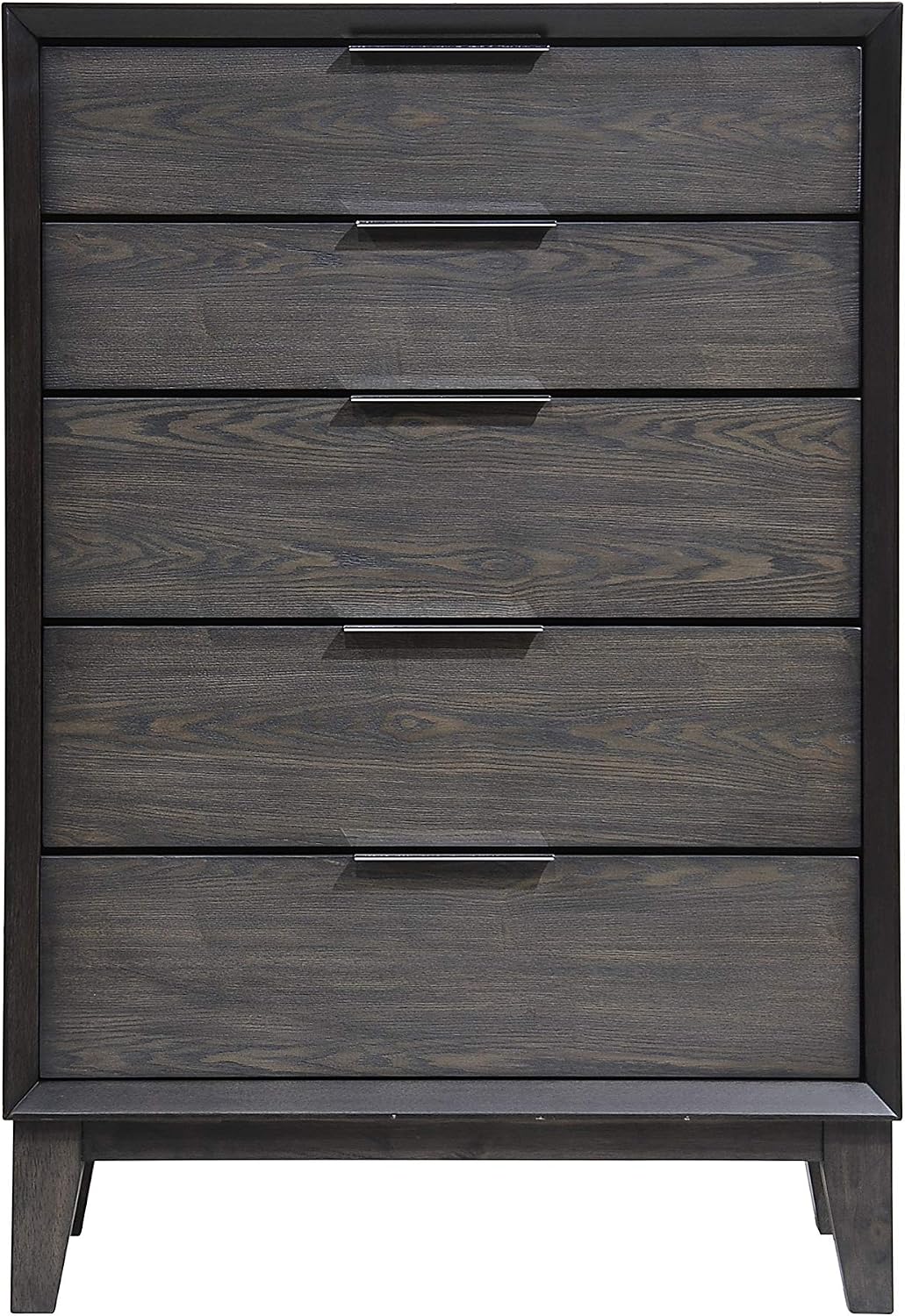 Kings Brand Furniture – Sheldon 6-Piece King Size Gray Bedroom Set. Bed, Dresser, Mirror, Chest & 2 Nightstands