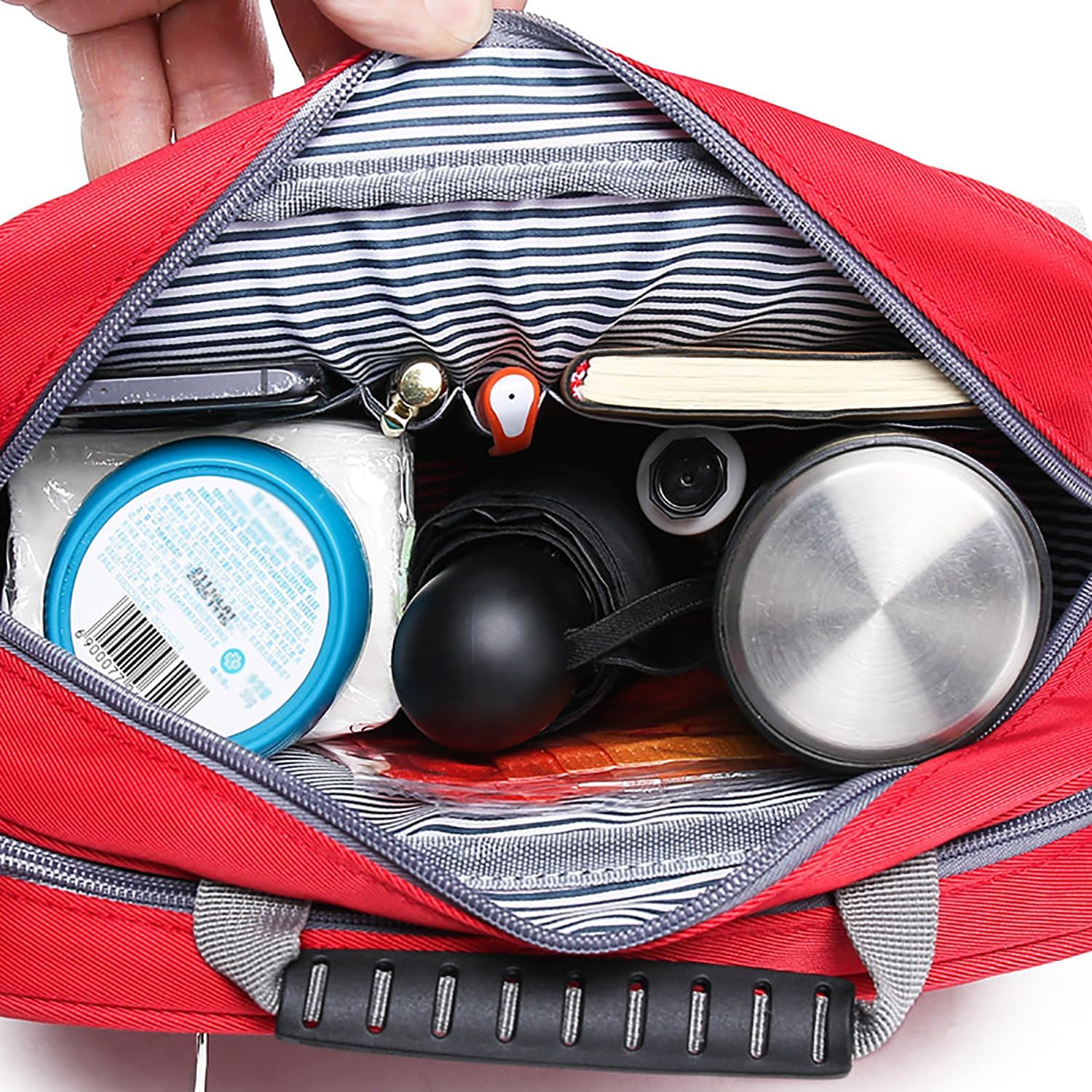 First Aid Kit Bag Empty, Travel Medical Portable Pouch Medicine Organizer Storage, Emergency for Home Outdoor Camping Hiking Office Car(Red)