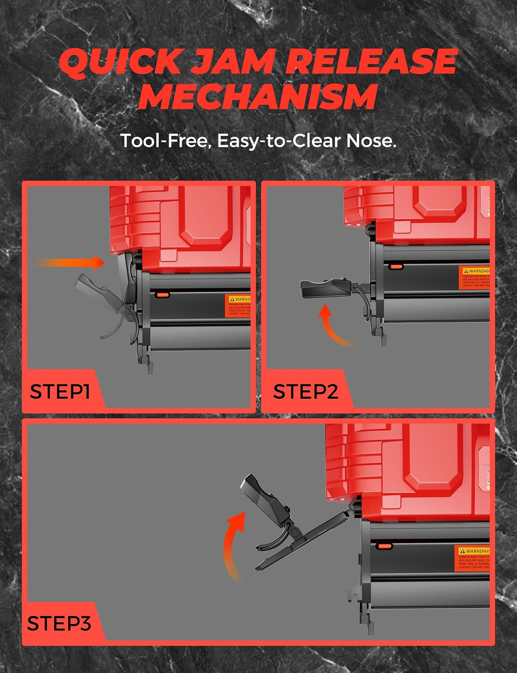 DeForce 18GA Cordless Brad Nailer, 2' Nail Gun for Milwaukee 18V Battery(No Battery), 2 in 1 Electric Stapler, Tool-Free Jam Release, 2 Firing Mode, Adjustable Depth, 1000pcs Nail for Woodworking