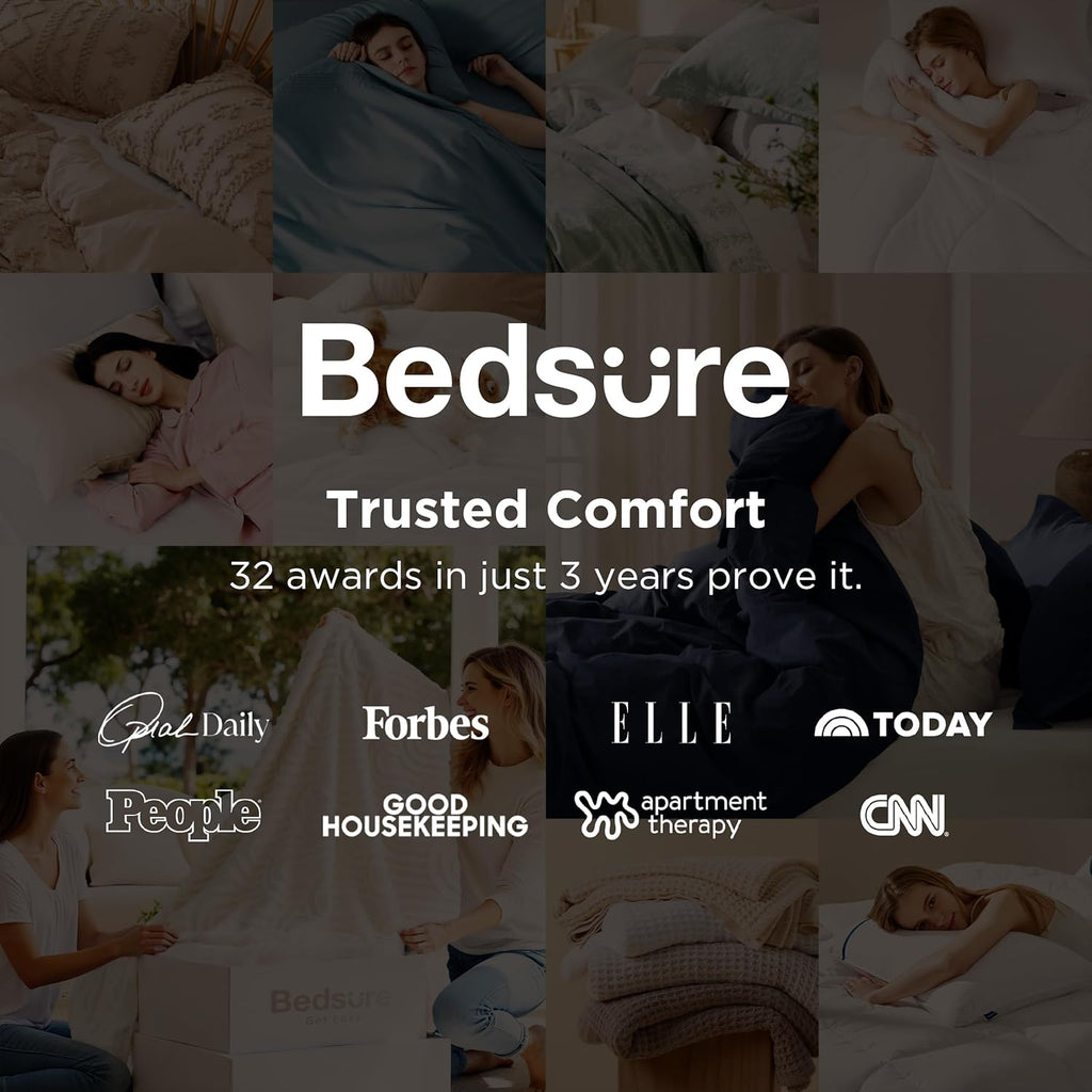 Bedsure Linen Duvet Cover California King - Linen Cotton Blend Duvet Cover, PureWoven Cooling & Breathable Bedding Set for Hot Sleepers, Moisture Wicking & Durable Cover Set 3 Piece (Linen Color)