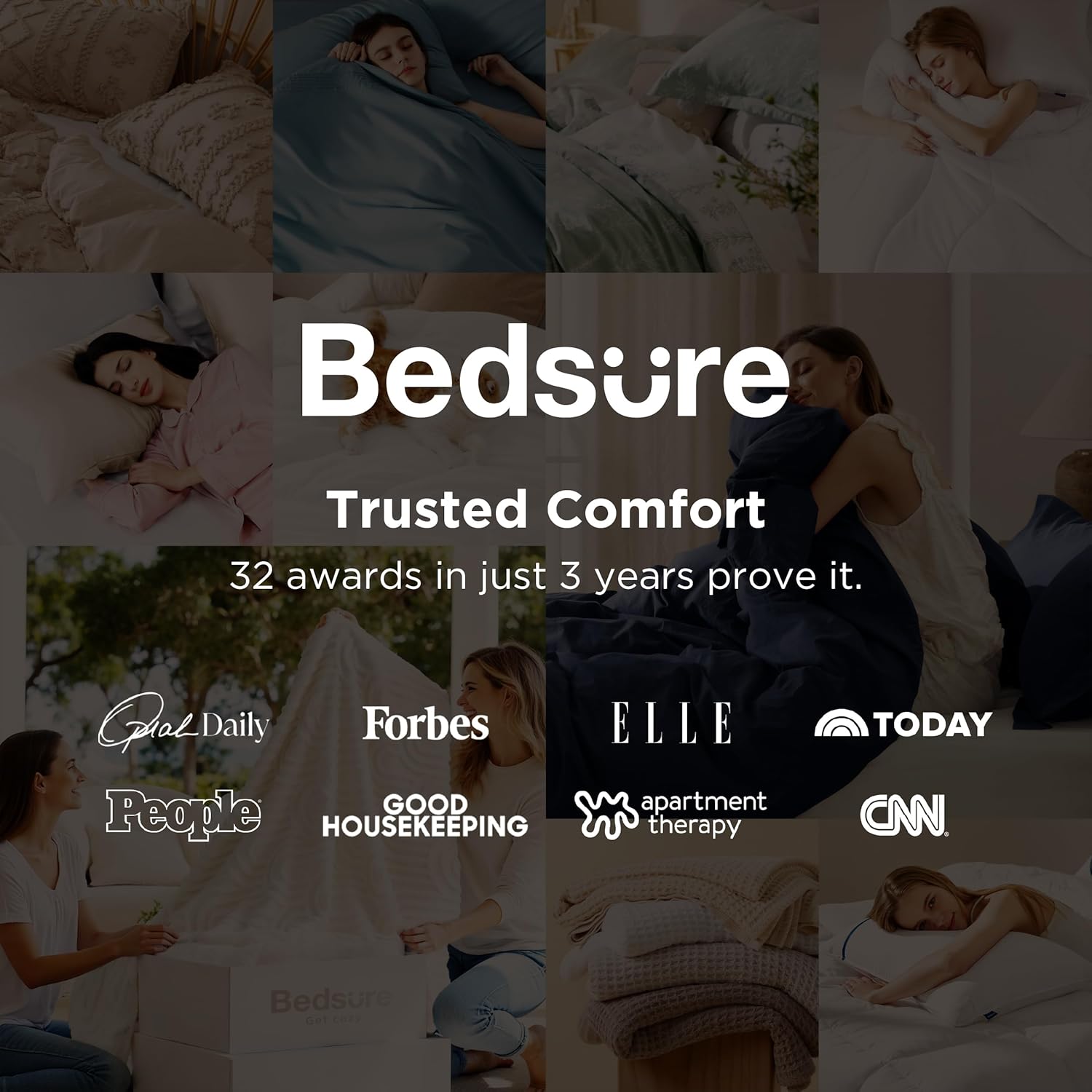 Bedsure Linen Duvet Cover California King - Linen Cotton Blend Duvet Cover, PureWoven Cooling & Breathable Bedding Set for Hot Sleepers, Moisture Wicking & Durable Cover Set 3 Piece (Linen Color)