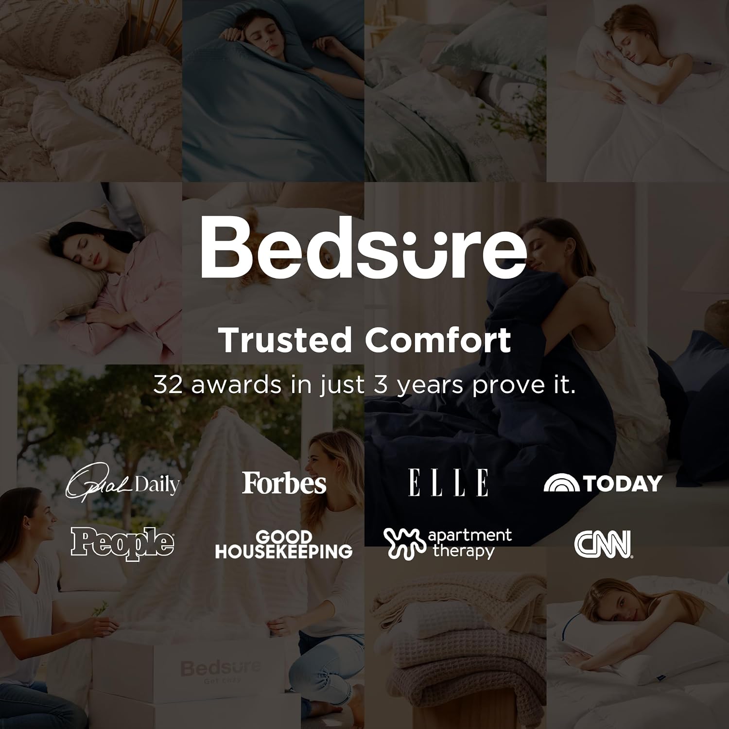 Bedsure Linen Duvet Cover Queen - Linen Cotton Blend Duvet Cover, PureWoven Cooling & Breathable Bedding Set for Hot Sleepers, Moisture Wicking & Durable Cover Set 3 Piece (Linen Color)
