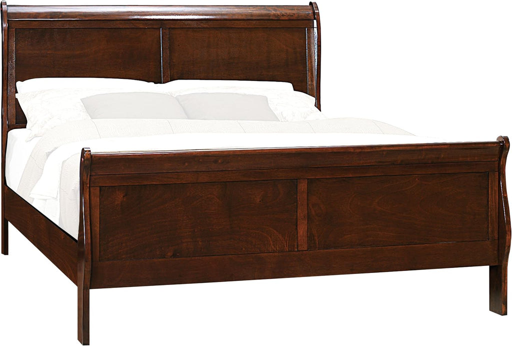Homelegance Mayville Sleigh Panel Bed, Full, Cherry