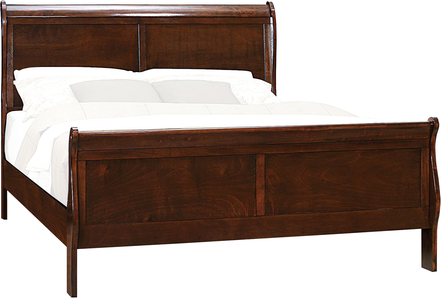 Homelegance Mayville Sleigh Panel Bed, Full, Cherry
