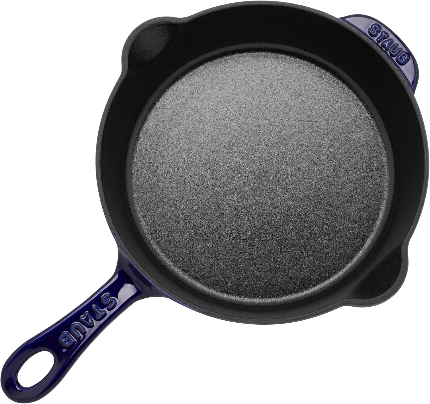 STAUB Cast Iron 8.5-inch Traditional Deep Skillet - Dark Blue