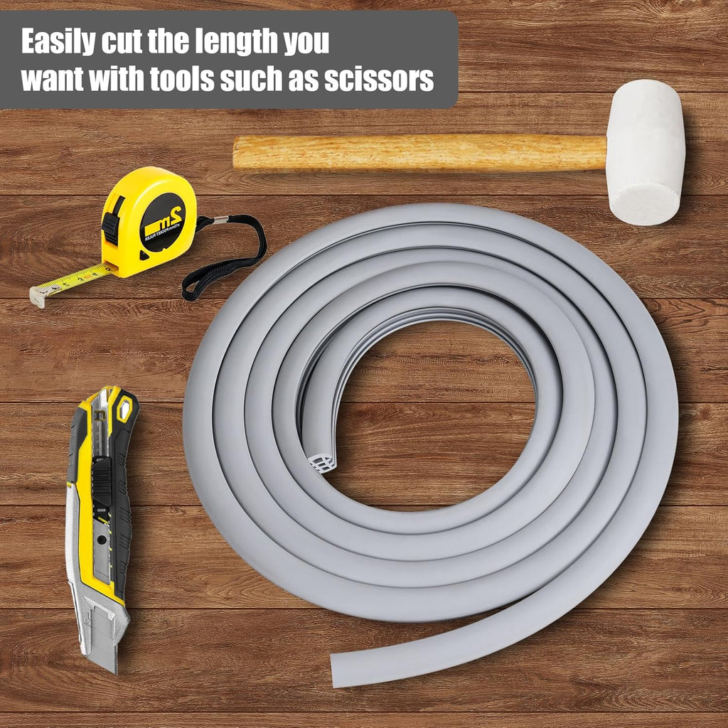 Flexible EPDM Rubber Strip (100 ft Long and 1 inch Wide) for Concrete Crack Repair and Replacement - Weather and Aging Resistant Expansion Joint Filler for Driveways and Sidewalks