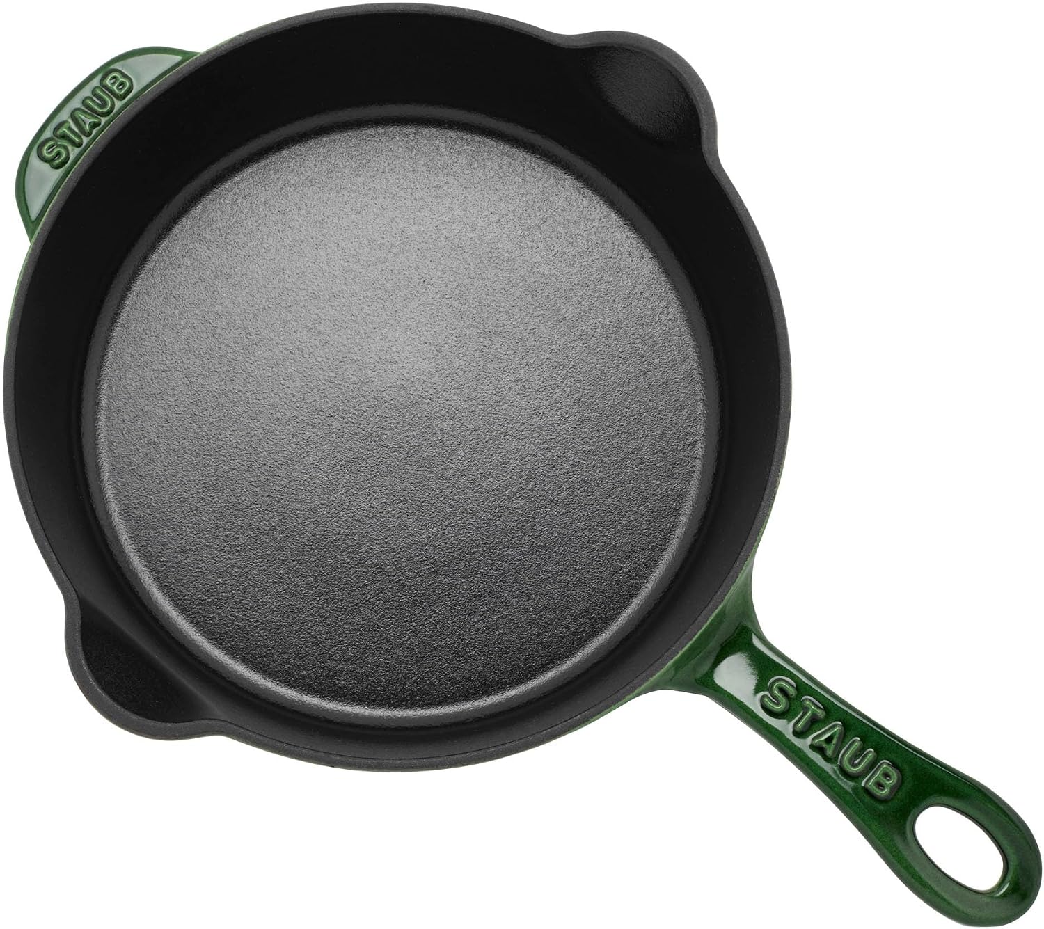 STAUB Cast Iron 8.5-inch Traditional Deep Skillet - Basil