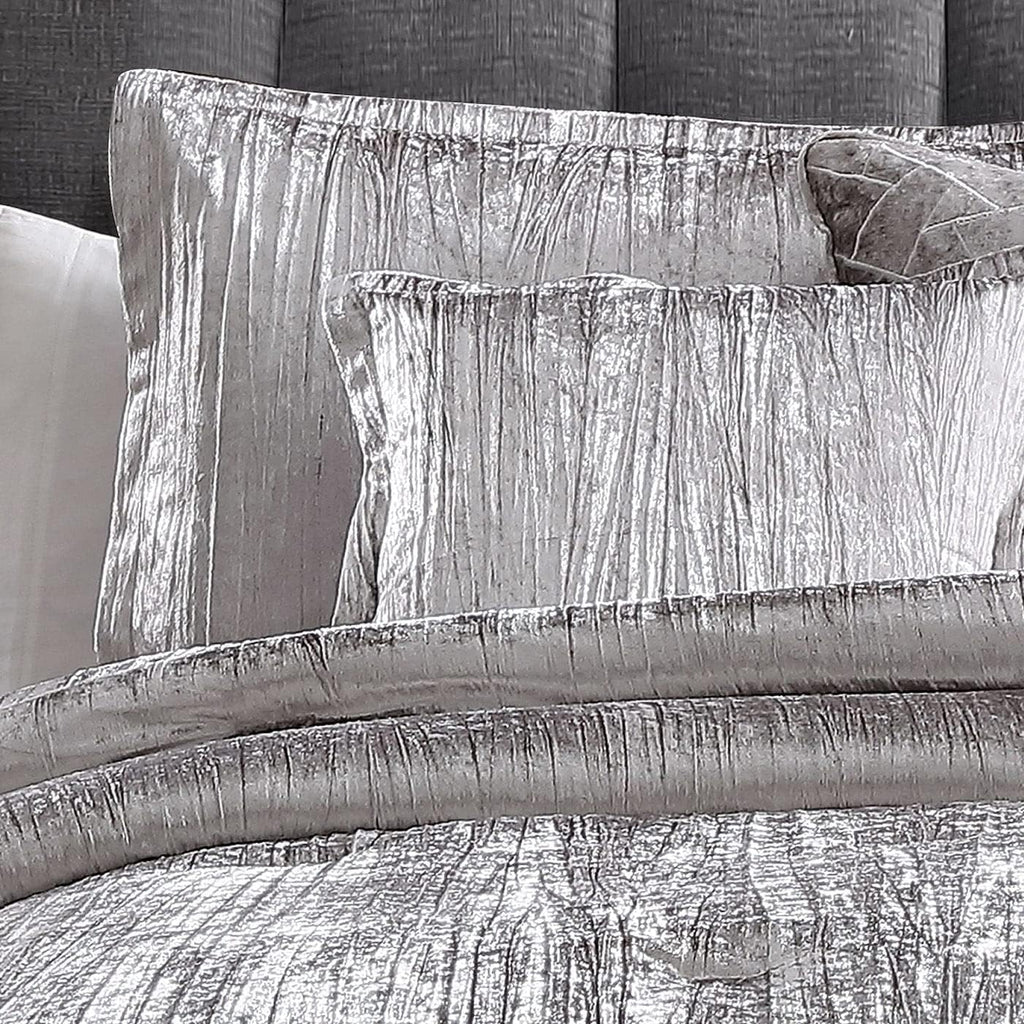Riverbrook Home Turin Comforter Set, Twin, Silver, 6-Piece Set
