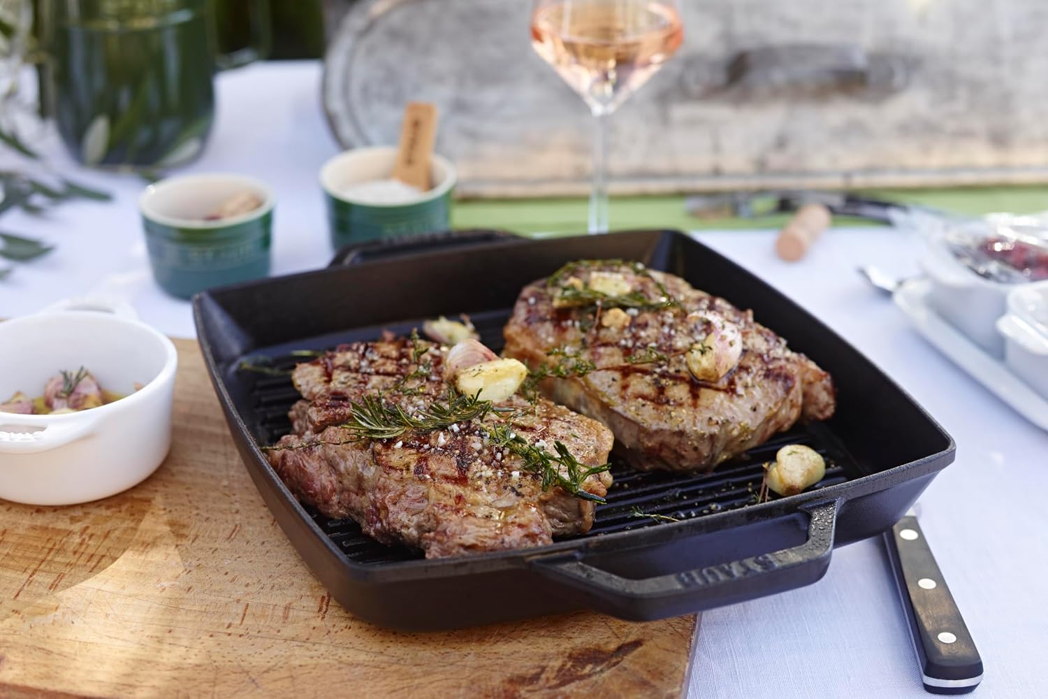 staub 40511-683-0 Pure Grill Square Black 11.0 inches (28 cm) Grill Pan, Both Hands, Casting, Enamel, Induction Compatible, Japanese Authentic Product