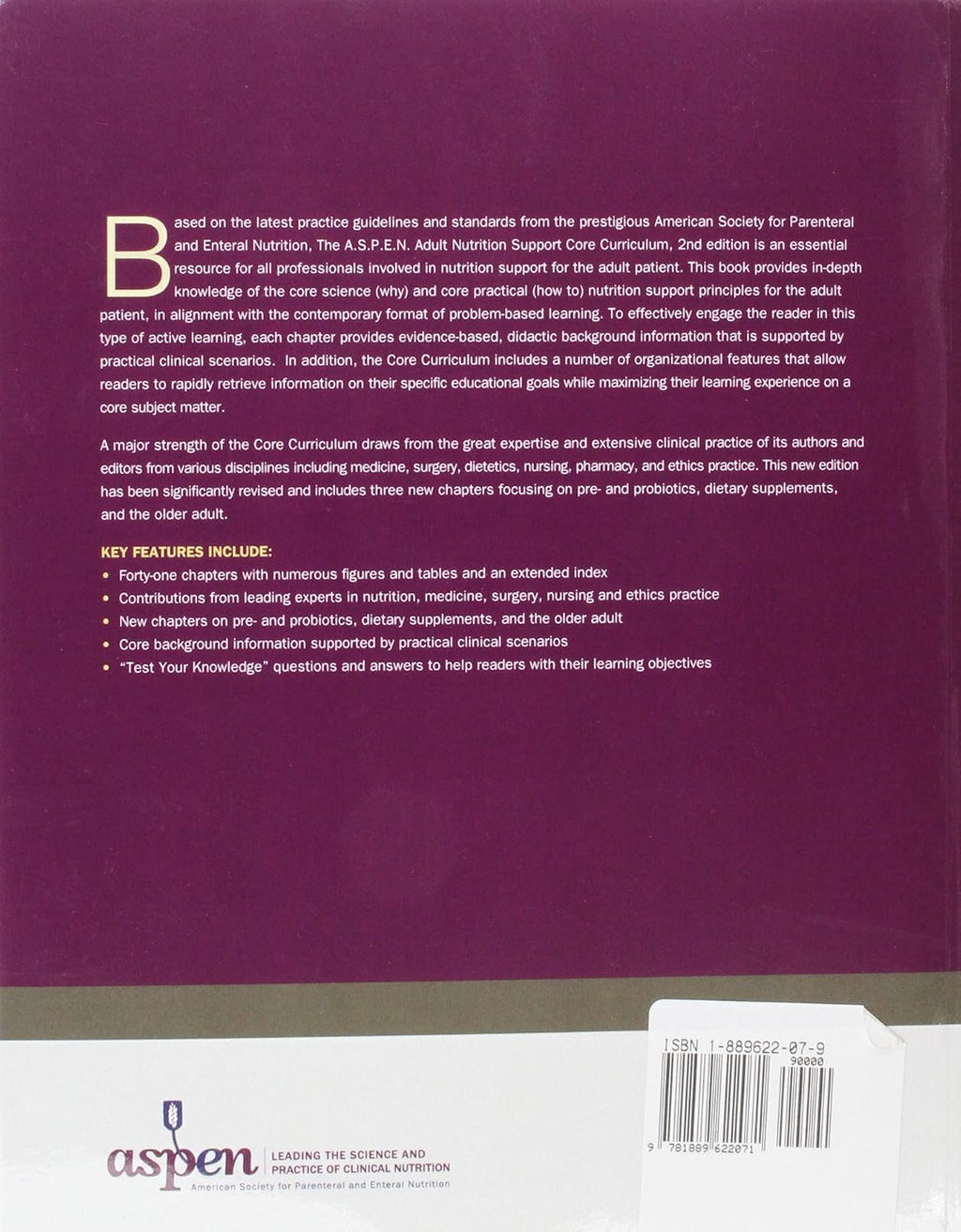 Adult Nutrition Support Core Curriculum, 2nd Edition