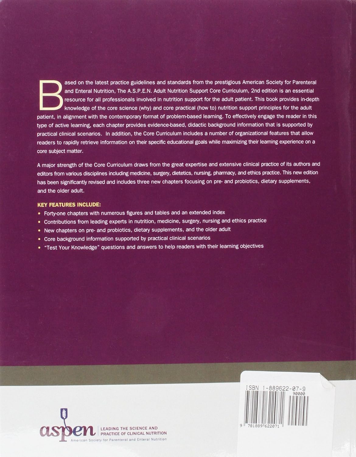 Adult Nutrition Support Core Curriculum, 2nd Edition