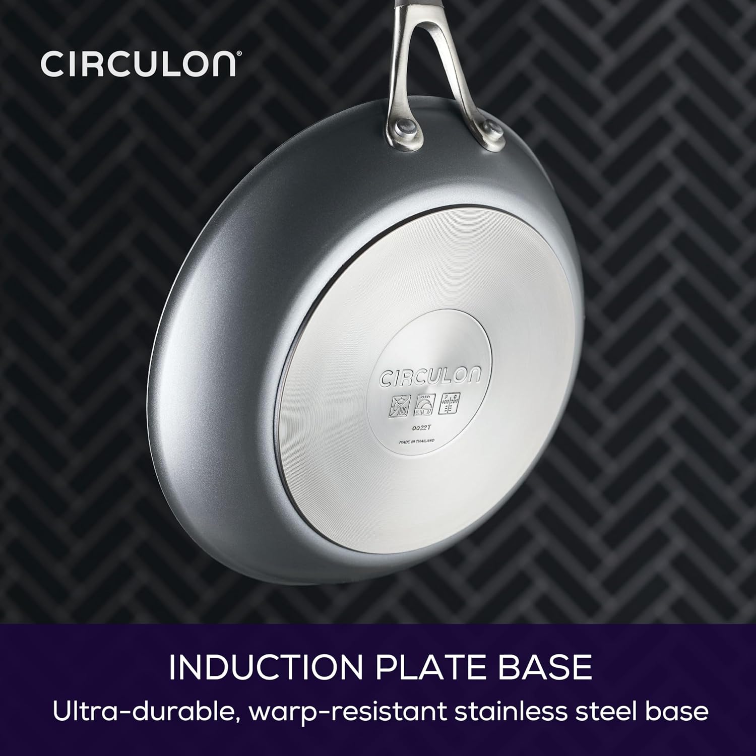 Circulon A1 Series with ScratchDefense Nonstick Induction Frying Pan Set, 6-Piece Cooking Pans Set, Induction Cookware, Graphite