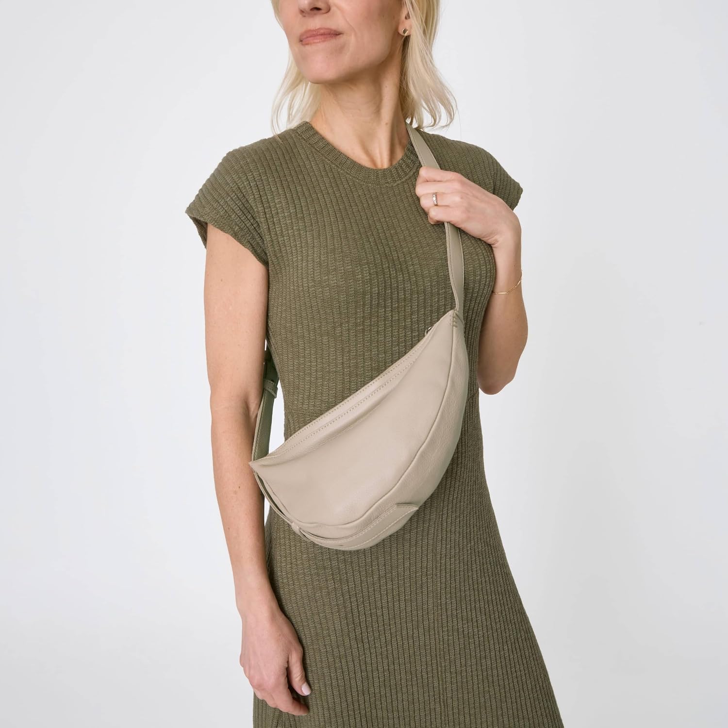 The Sak Tess Sling Purse - Small Woman's Crossbody Bag For Everyday & Travel - Handbag With Zipper Closure & Adjustable Strap