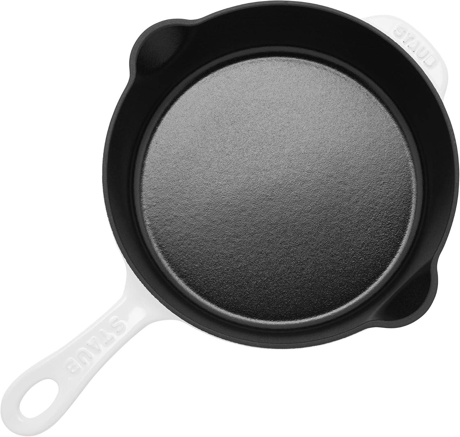 STAUB Cast Iron 8.5-inch Traditional Deep Skillet - White