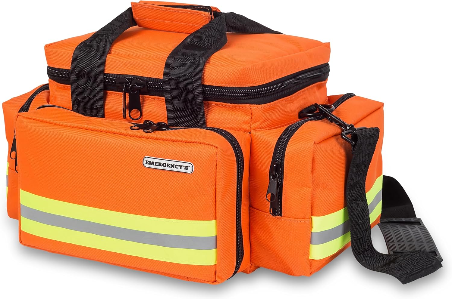 Elite Bags, EMS, Wide and Heavy Duty Emergency Bag, Orange