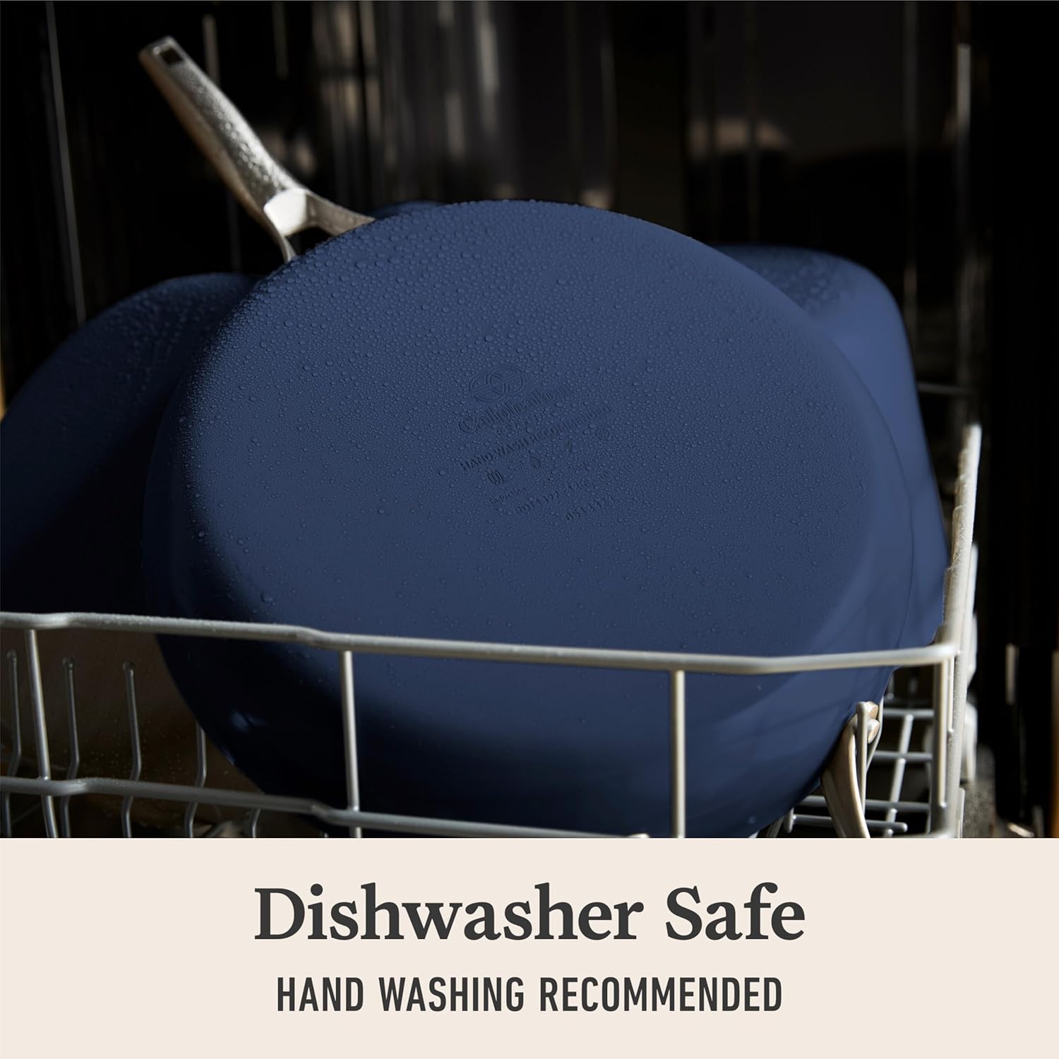 Calphalon® Premier Ceramic Nonstick 12' Frying Pan with Lid, Midnight Blue