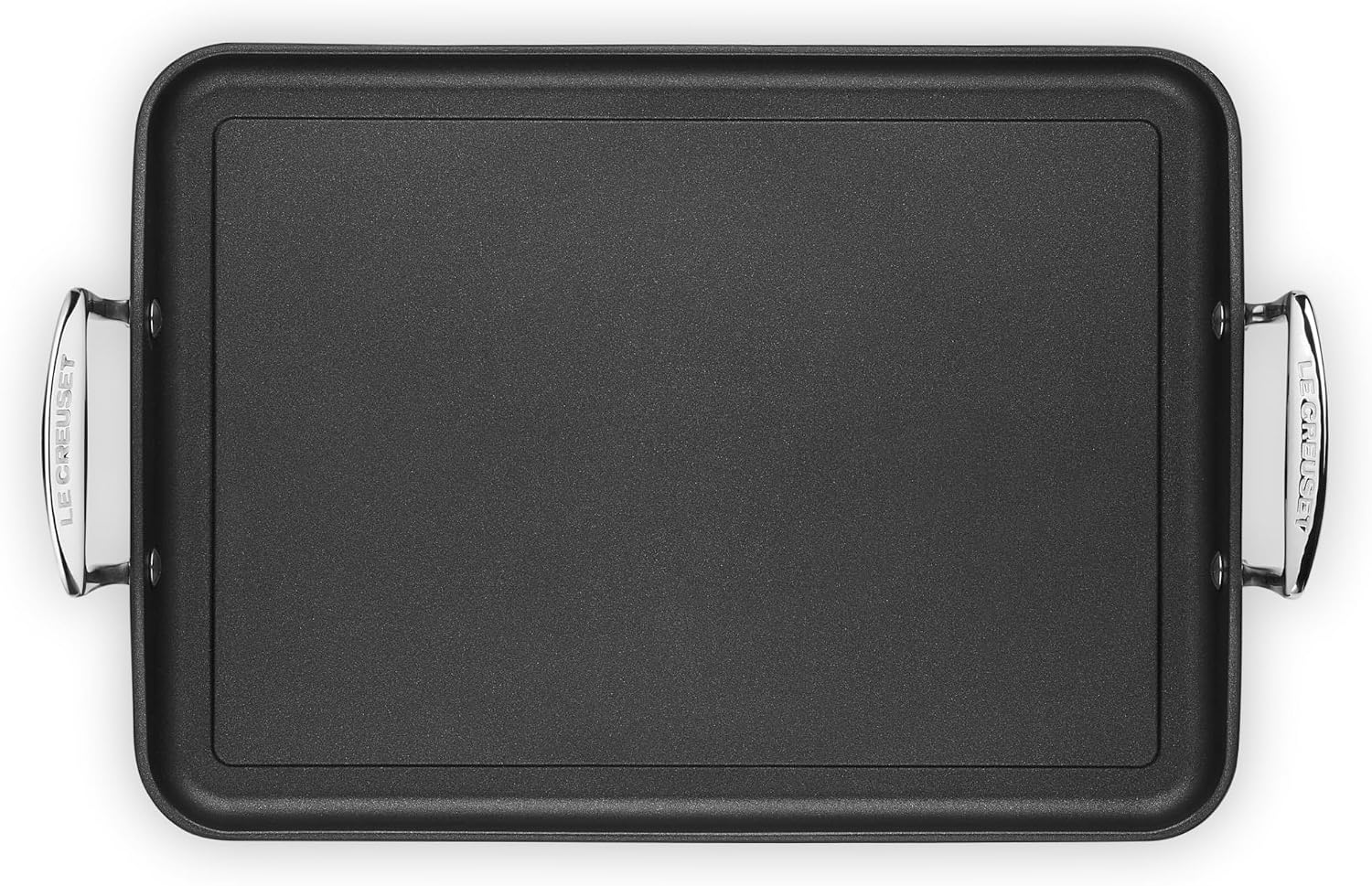 Le Creuset Toughened Nonstick PRO Griddle with Bi Material Slotted Turner, 14'