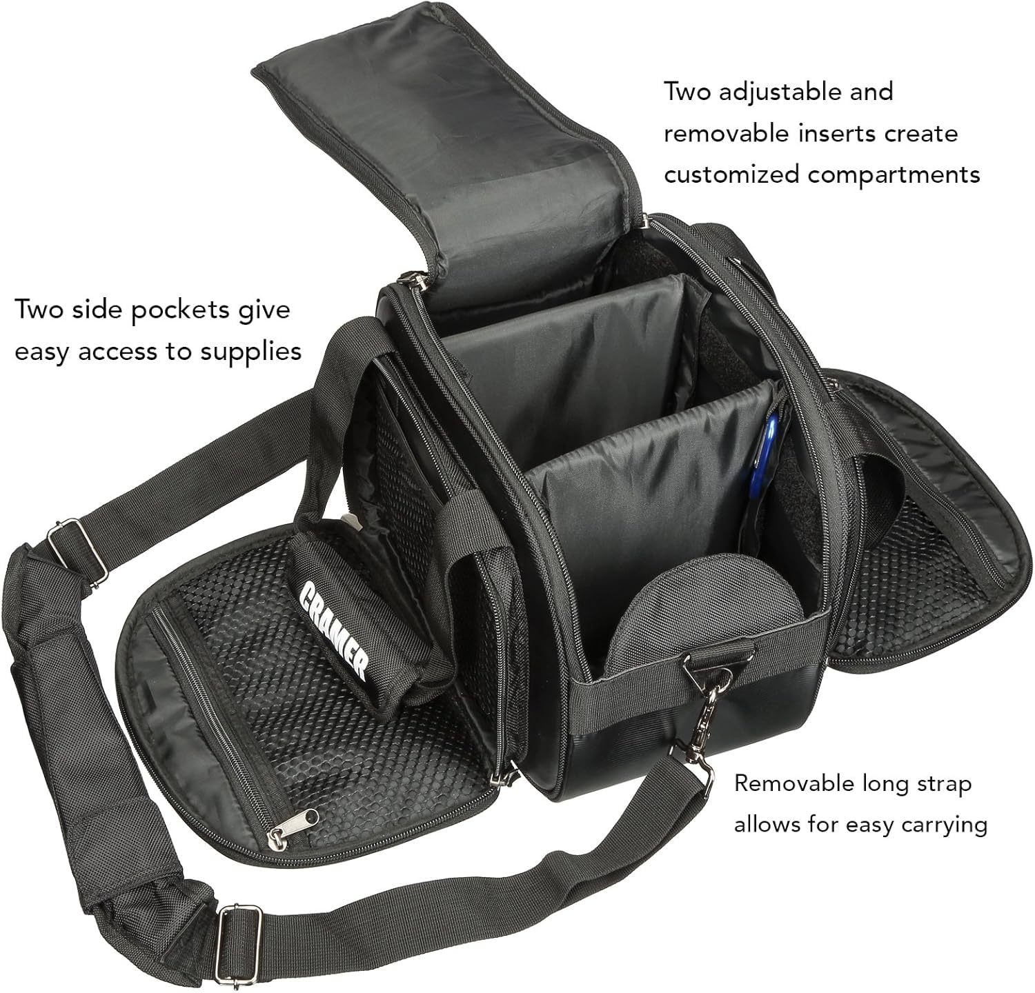 Cramer Tuf-Tek Kits for Athletic Trainers, Portable Athletic Training Kit for Team Travel, Bag Holds AT Supplies for Athlete Injuries, Storage for Tape, Scissors, and Ice Packs, Tuf-Tek Junior
