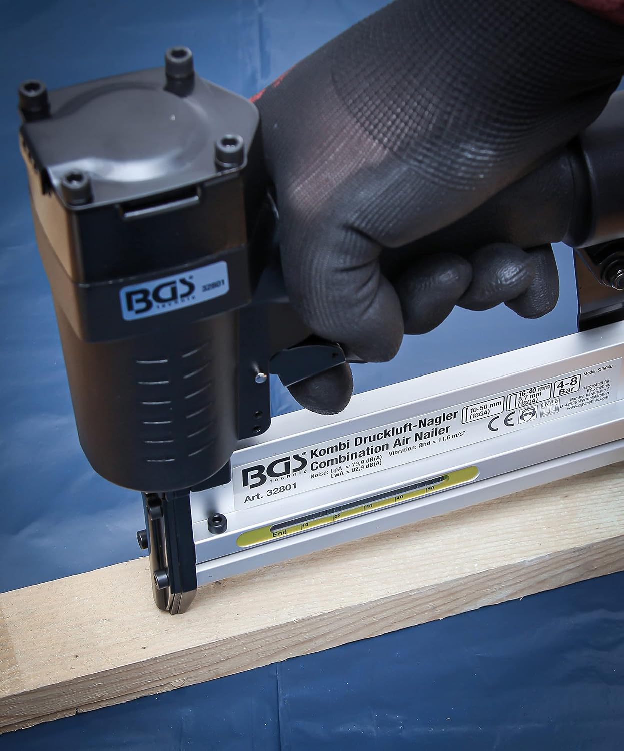 BGS 32801 | Combination Air Nailer | 50 mm