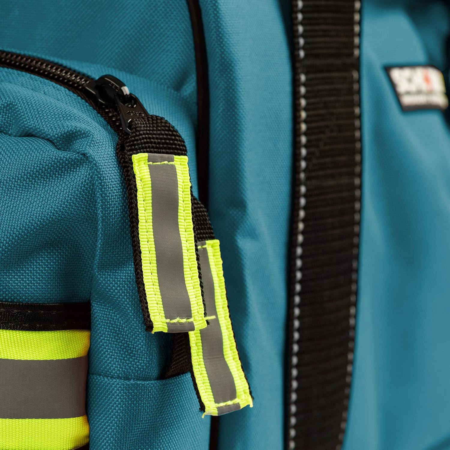 Scherber Fully-Stocked First Responder Bag | Professional EMT/EMS Trauma & Bleeding Medical Kit | HSA/FSA Approved | CAT Tourniquet, HyFin Chest Seal, Israeli Bandage & 250+ First Aid Supplies (Blue)