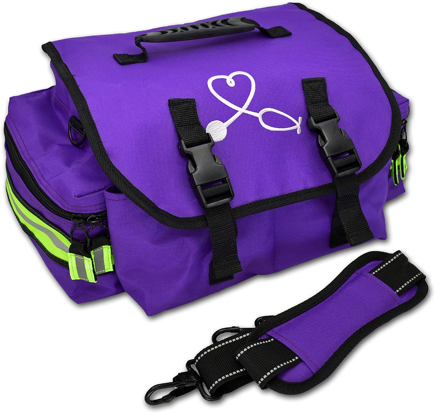 Lightning X Small First Responder EMT EMS Trauma Bag Stocked First Aid Fill Kit B (Purple)