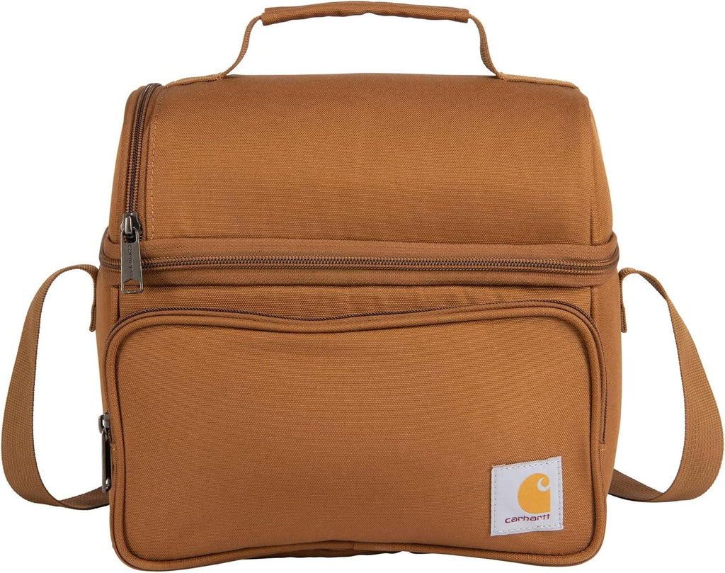 Carhartt Camping Cooler, Worksite Lunchbox, Soft Shell Lunch Bag for Construction Sites, Work and Everyday Use, Brown (Pack of 8)
