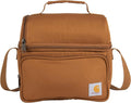 Carhartt Camping Cooler, Worksite Lunchbox, Soft Shell Lunch Bag for Construction Sites, Work and Everyday Use, Brown (Pack of 8)