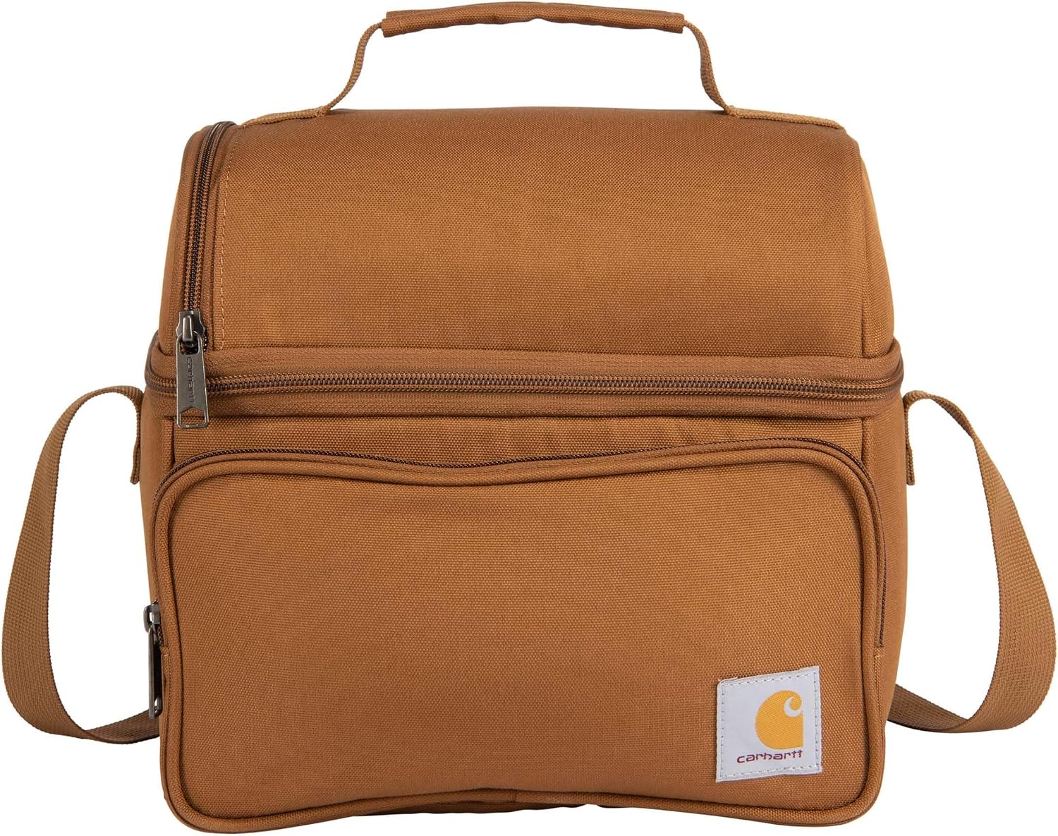 Carhartt Camping Cooler, Worksite Lunchbox, Soft Shell Lunch Bag for Construction Sites, Work and Everyday Use, Brown (Pack of 8)
