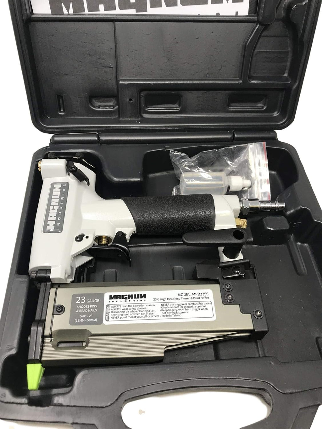 Magnum Industrial MPB2350 5/8' - 2' 23 Gauge Air Pinner/Pin Nailer/Brad Nailer Product Name