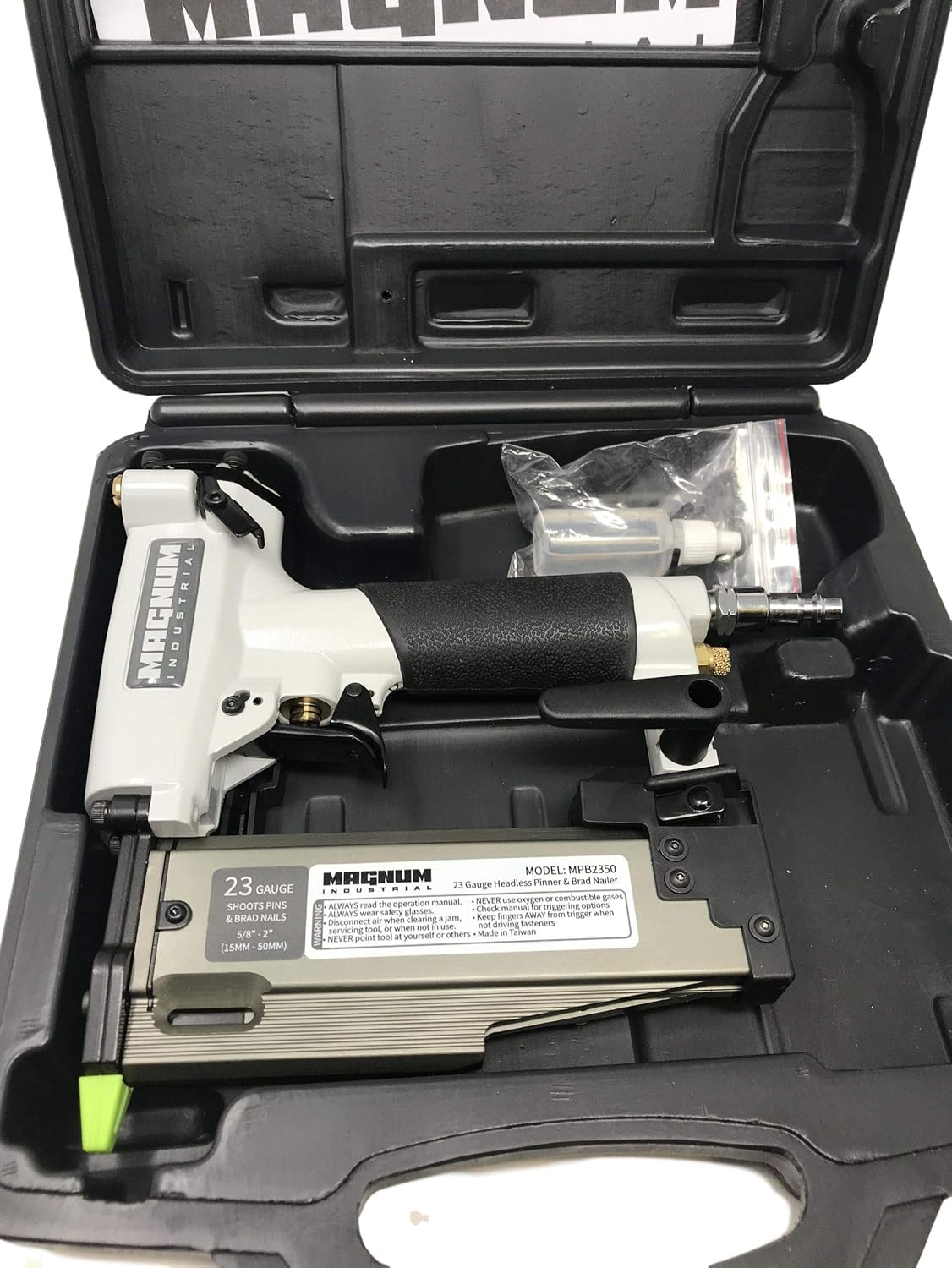 Magnum Industrial MPB2350 5/8' - 2' 23 Gauge Air Pinner/Pin Nailer/Brad Nailer Product Name