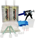 CrackWeld PRO Concrete Crack Repair Kit – Floor & Slab Repair for Basement, Garage & Driveway, Fast-Curing, No Grinding, Complete Kit