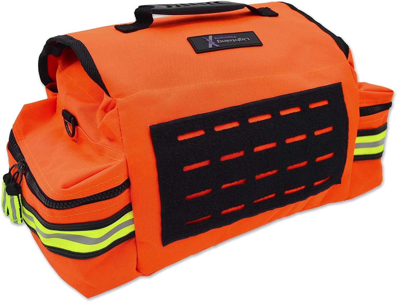Lightning X Small First Responder EMT EMS Trauma Bag Stocked First Aid Fill Kit B (Fluorescent Orange)