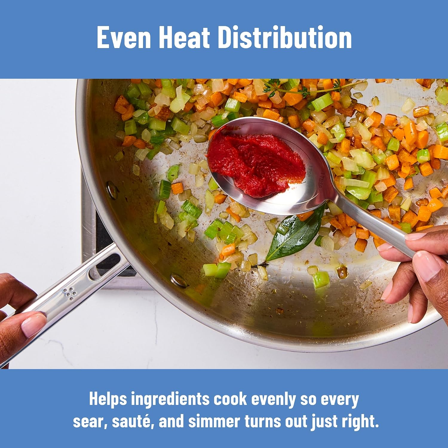 Misen Stainless Steel Pan - Versatile Everyday Pan - Even Heating, Dishwasher-Safe, Oven-Safe, Works on All Stovetops