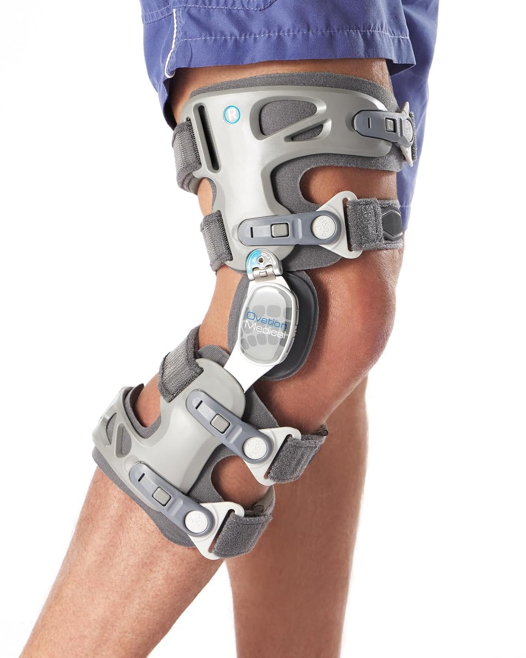 Ovation Medical Game Changer Unloader Right Knee Brace - Lightweight, Low Profile OA Knee Brace for Arthritis Pain and Support - Premium Knee Support for Medial and Lateral Knee Pain (Right)