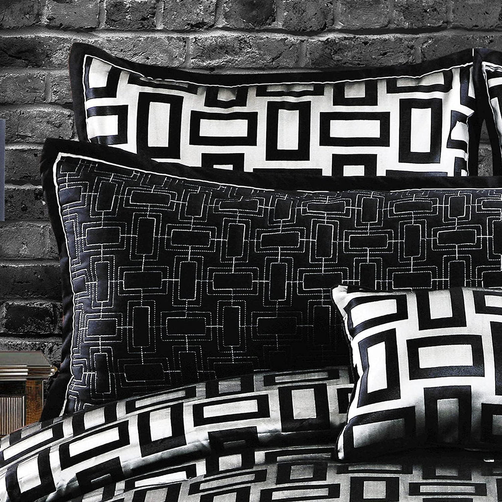 Riverbrook Home Elegant Collection Comforter Set, King, Kacy - Graphite/Black, 5-Piece Set