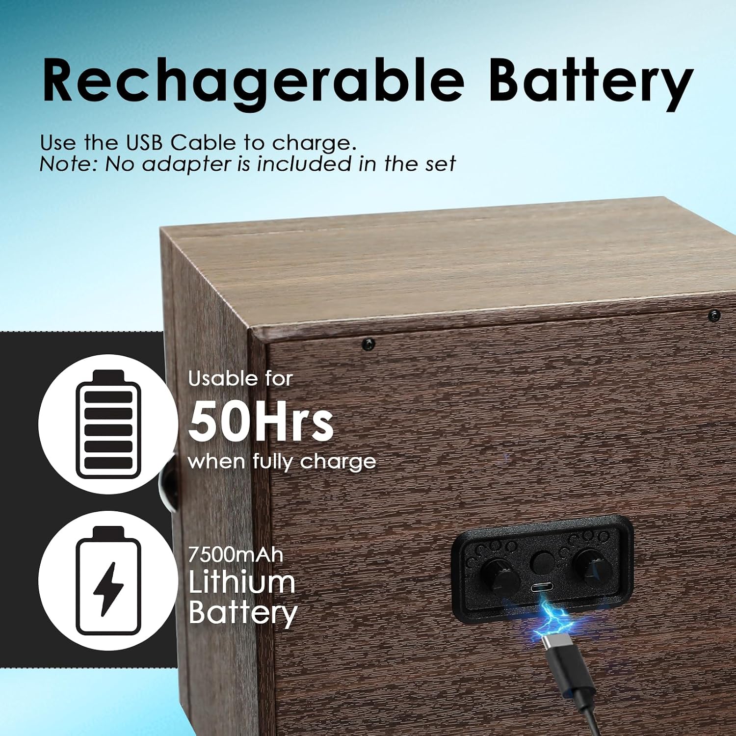Double Watch Winder for 2 Automatic Watches, Luxury Wood Grain Case with Jewelry Storage Drawer, Ultra-Quiet Motor, 4 Modes & Blue LED - Professional Watch Box for Collectors