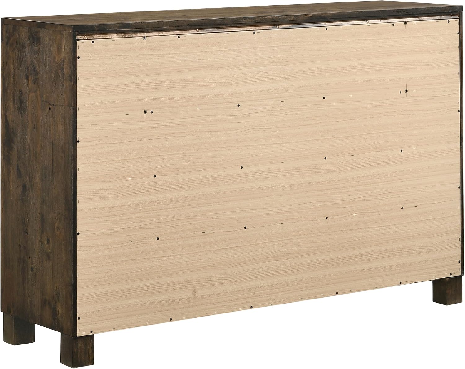 Coaster Home Furnishings Woodmont Farmhouse 5-Piece Bedroom Set Eastern King Size Storage Panel Bed Frame 54-inch Headboard Rustic Golden Brown 222631KE-S5