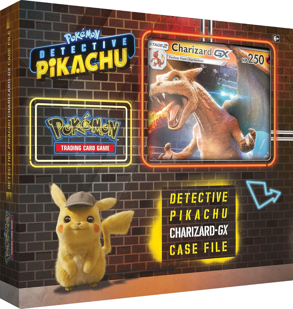 Pokemon TCG: Detective Pikachu Charizard-Gx Case File, Multicolor