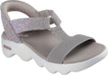 Skechers Women's On-the-go Massage Fit Sandal Hands Free Slip-ins W/Space Dye