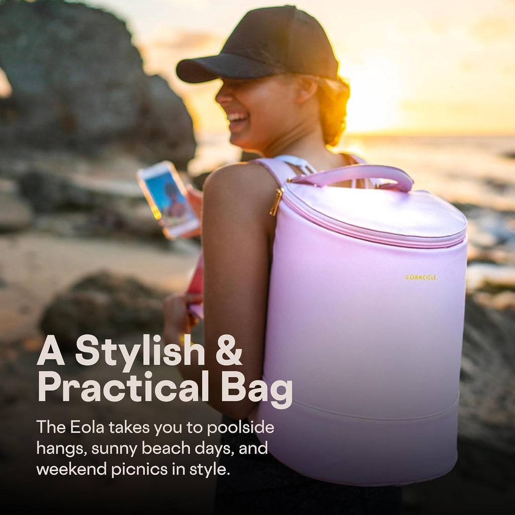 Corkcicle EOLA Cooler Backpack, Waterproof and Leak Proof Insulated Bag, Perfect for Wine, Beer, and Ice Packs