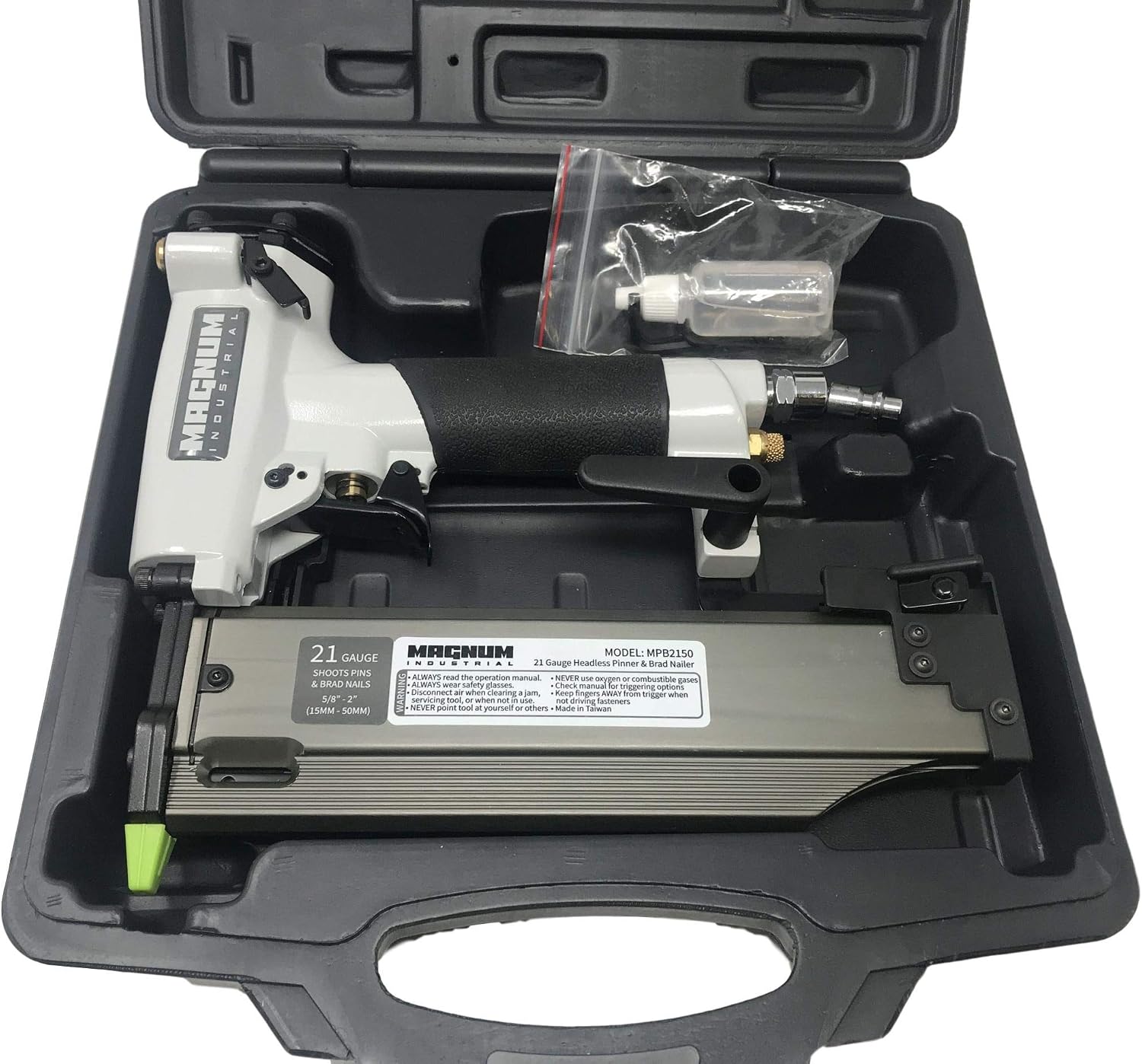 Magnum Industrial MPB2150 5/8' - 2' 21 Gauge Pinner/Pin Nailer/Brad Nailer