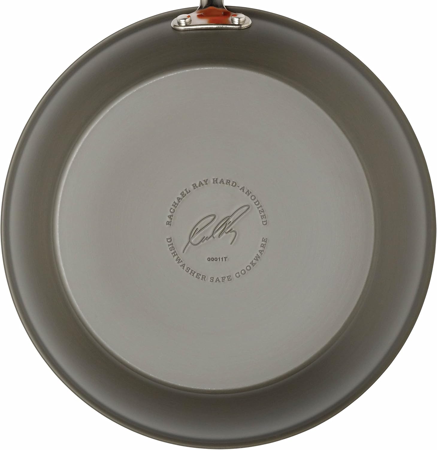 Rachael Ray - 87630 Rachael Ray Cucina Hard Anodized Nonstick Cookware Pots and Pans Set, 12 Piece, Gray with Red Handles