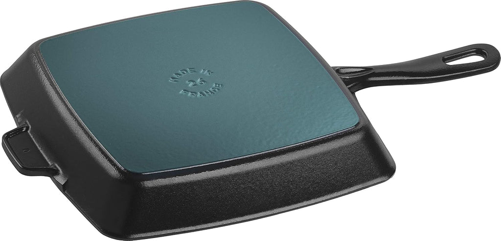 Staub American Grill Pan Cast Iron Suitable for Induction Cookers 26 cm Black
