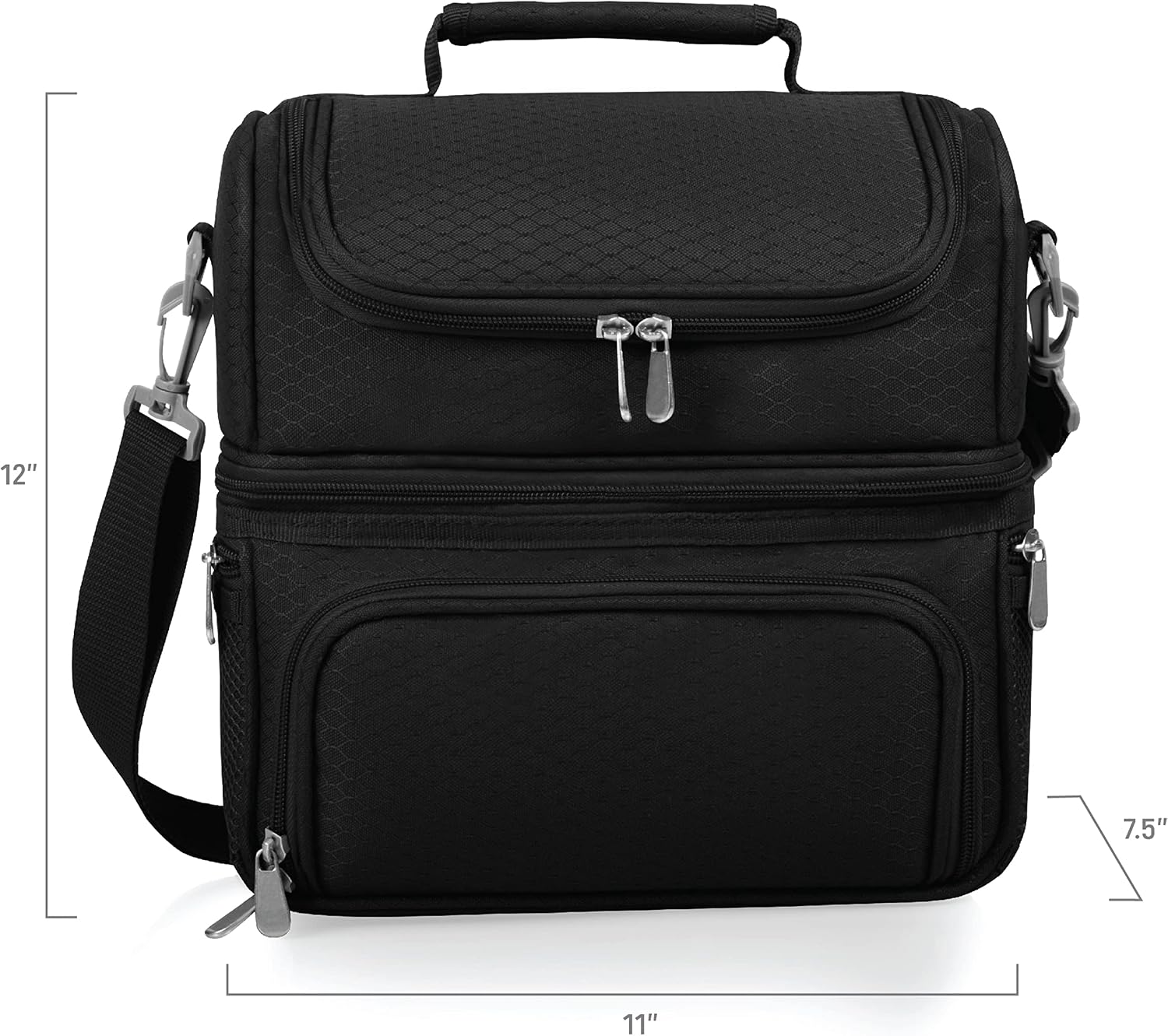 PICNIC TIME NFL Washington Commanders Pranzo Lunch Bag, Insulated Lunch Box with Picnic Set, Lunch Cooler Bag, (Black)