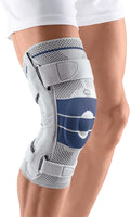 Bauerfeind - GenuTrain S - Hinged Knee Brace Support - Advanced Stability of the knee joint - Right Knee - Size 4 - Color Titanium