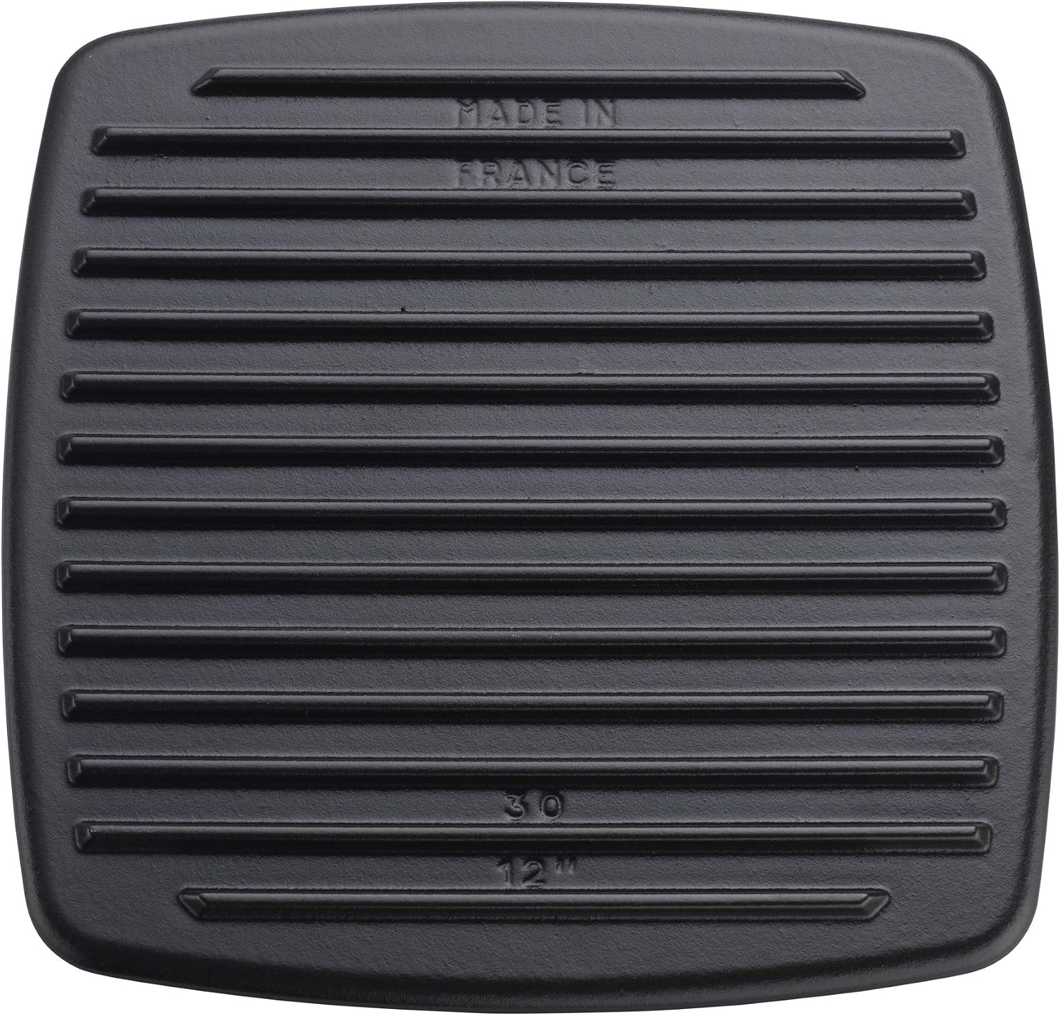 Staub Cast Iron 10.3-inch Square Grill Press - Matte Black (Fits 12-inch Grill Pan)